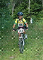 Lucas rides the Stoaked Xterra kids triathlon
